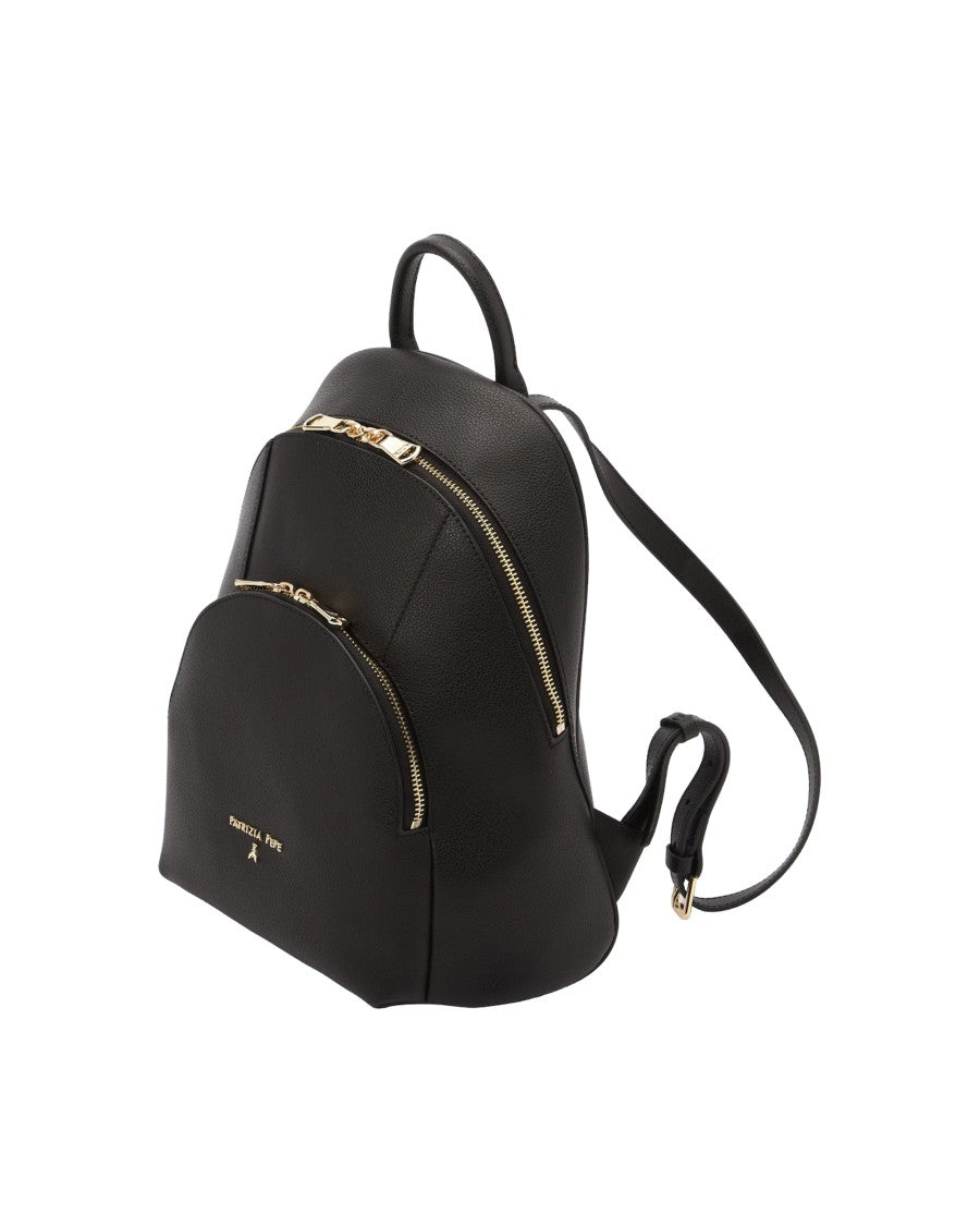 Patrizia Pepe Black Leather Backpack
