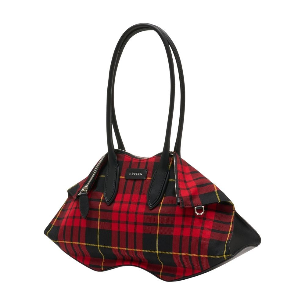 Alexander Mcqueen Manta Shoulder Bag - Cotton - Red