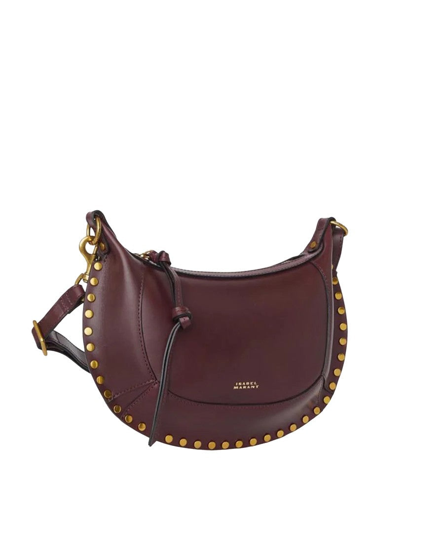 Isabel Marant Oskan Moon Bag In Burgundy