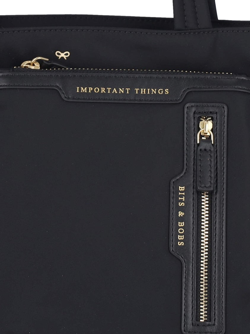 Anya Hindmarch Econyl Tote Bag With Leather Detailing