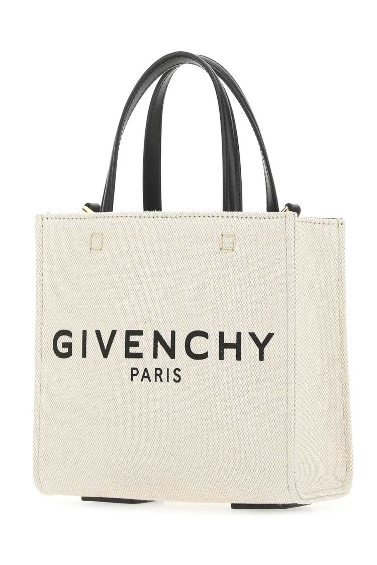 Givenchy Ivory Canvas Mini G-Tote Handbag