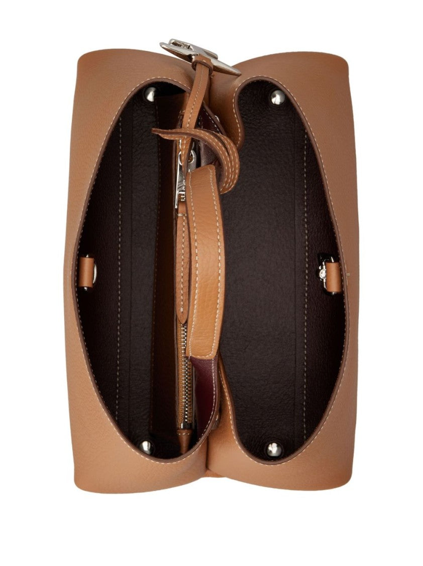 Tod's Structured Shoulder Bag With Pebbled Texture