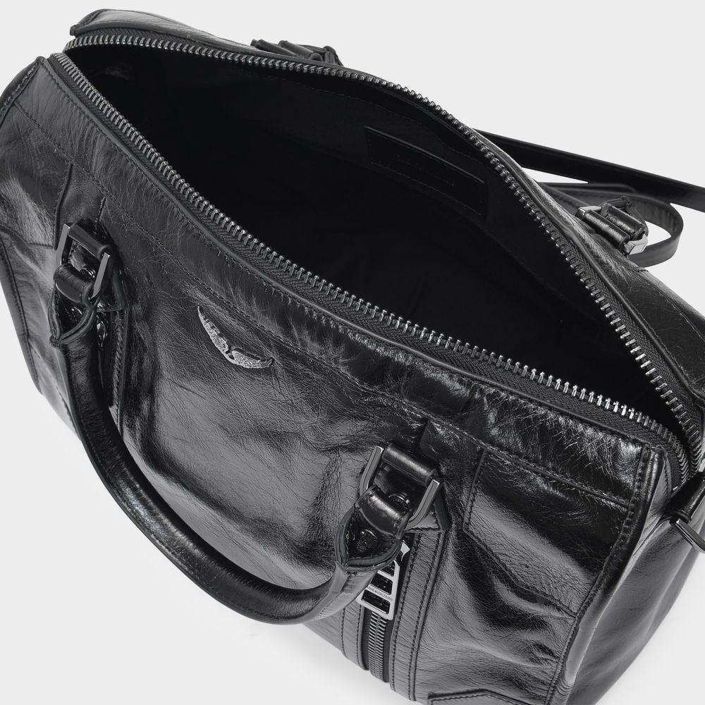 Zadig & Voltaire Sunny Medium Bag In Black Leather