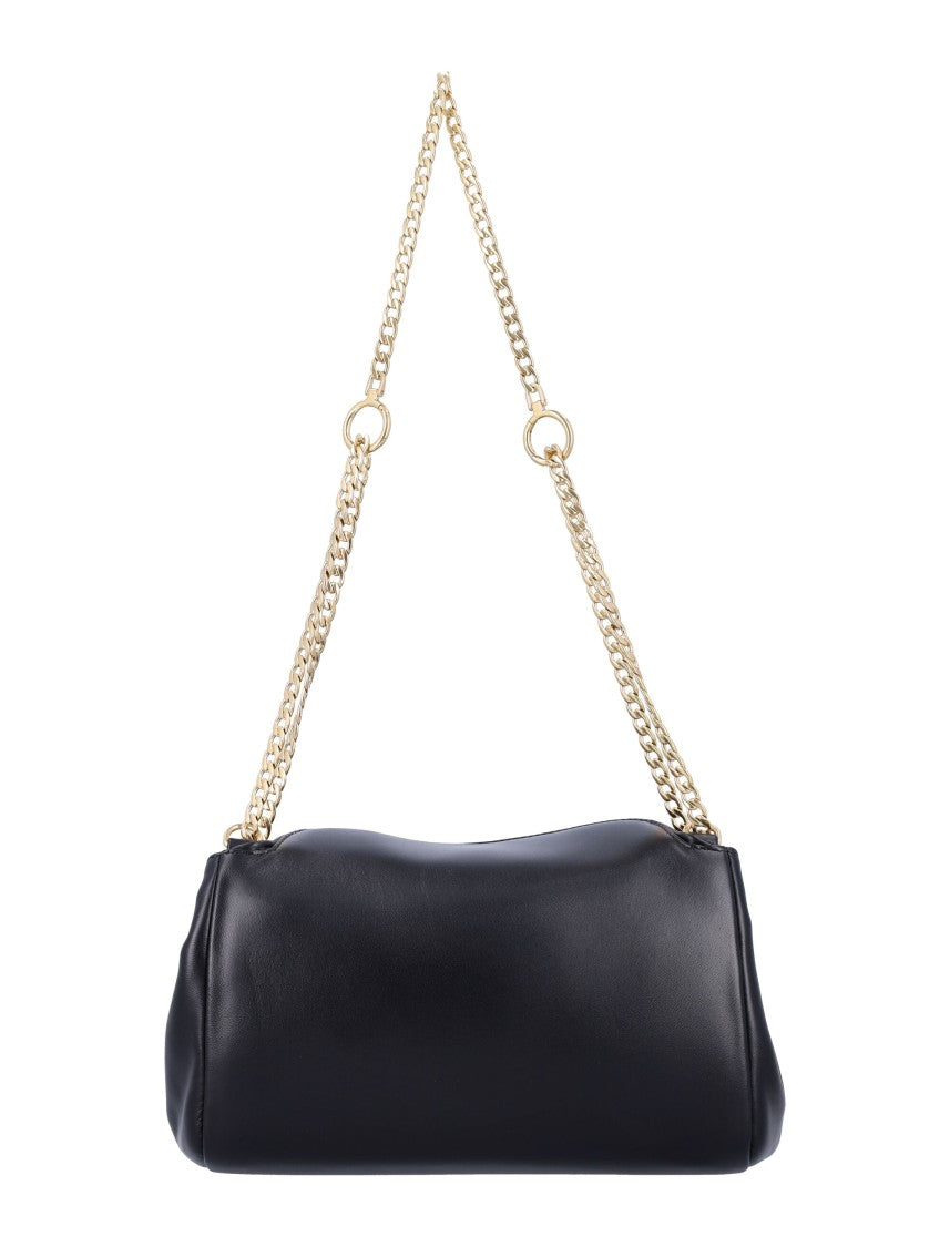 Prada Small Tumulte Nappa Leather Bag With Flap Closure And Removable Chain Strap