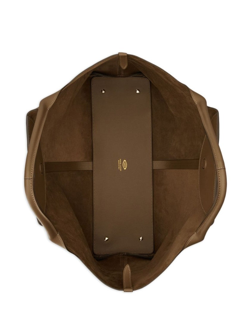 Tod's Tote Bag In Smooth Tobacco Brown