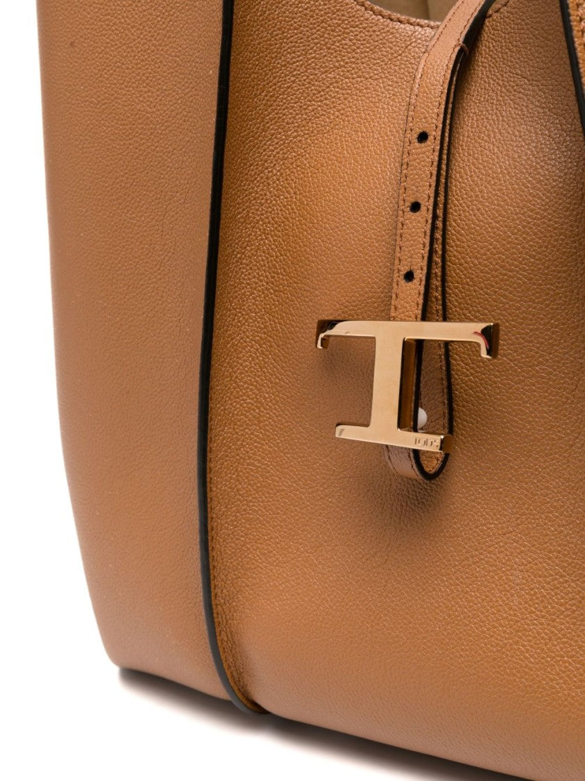 Tod's Grained Calf Leather Tote Bag