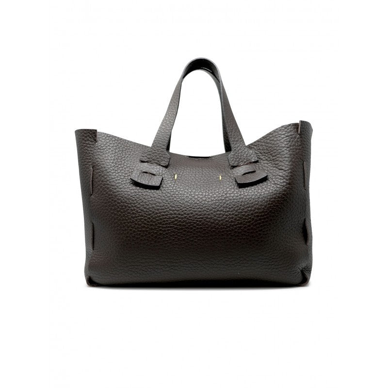 Elena Cardinali Metamorphose M Brown Leather Handbag
