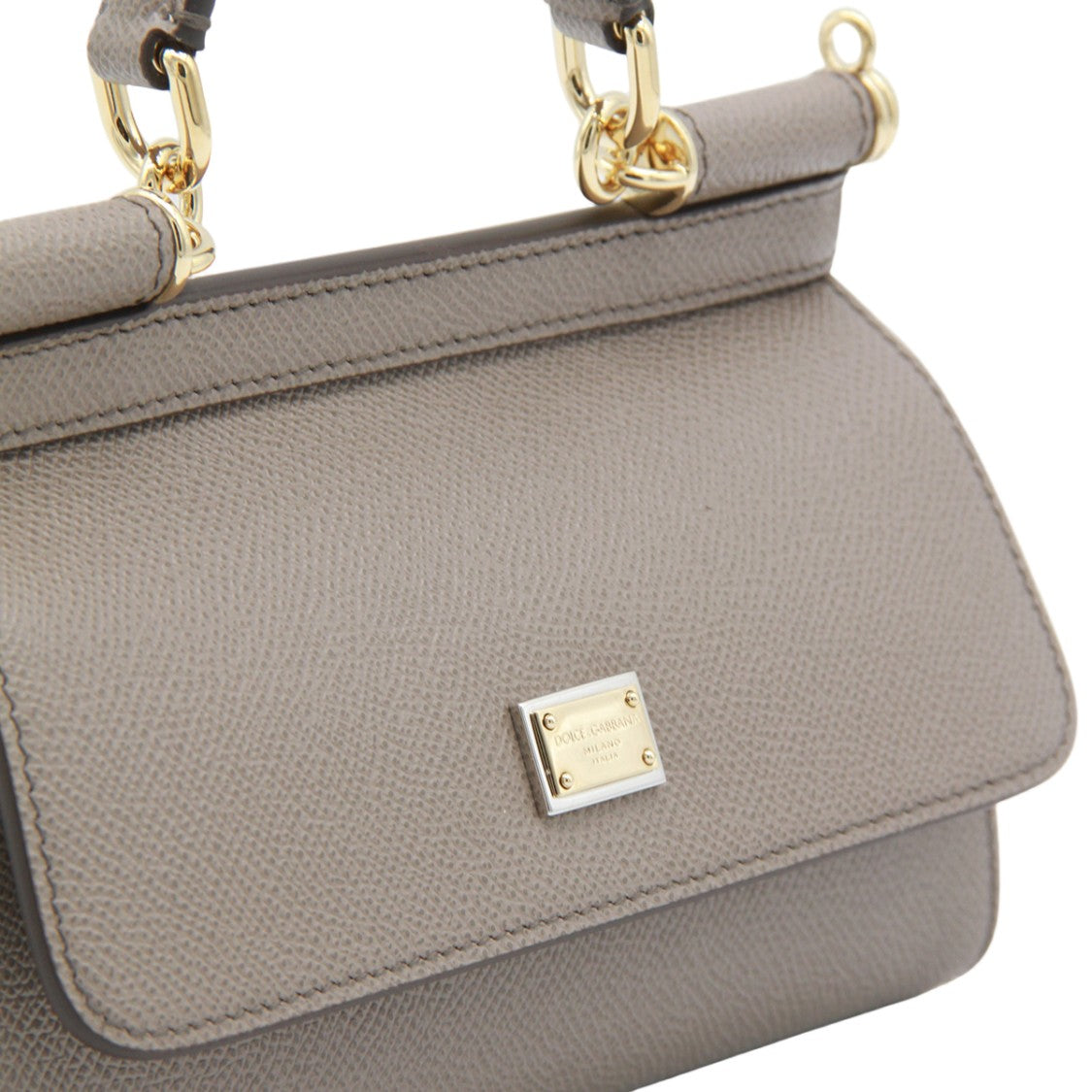 Dolce & Gabbana Structured Handbag With Flap Closure