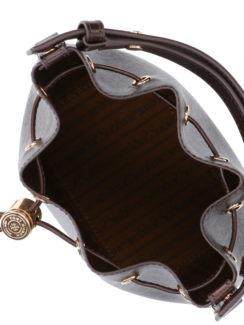 Tory Burch "T Monogram" Mini Bucket Bag