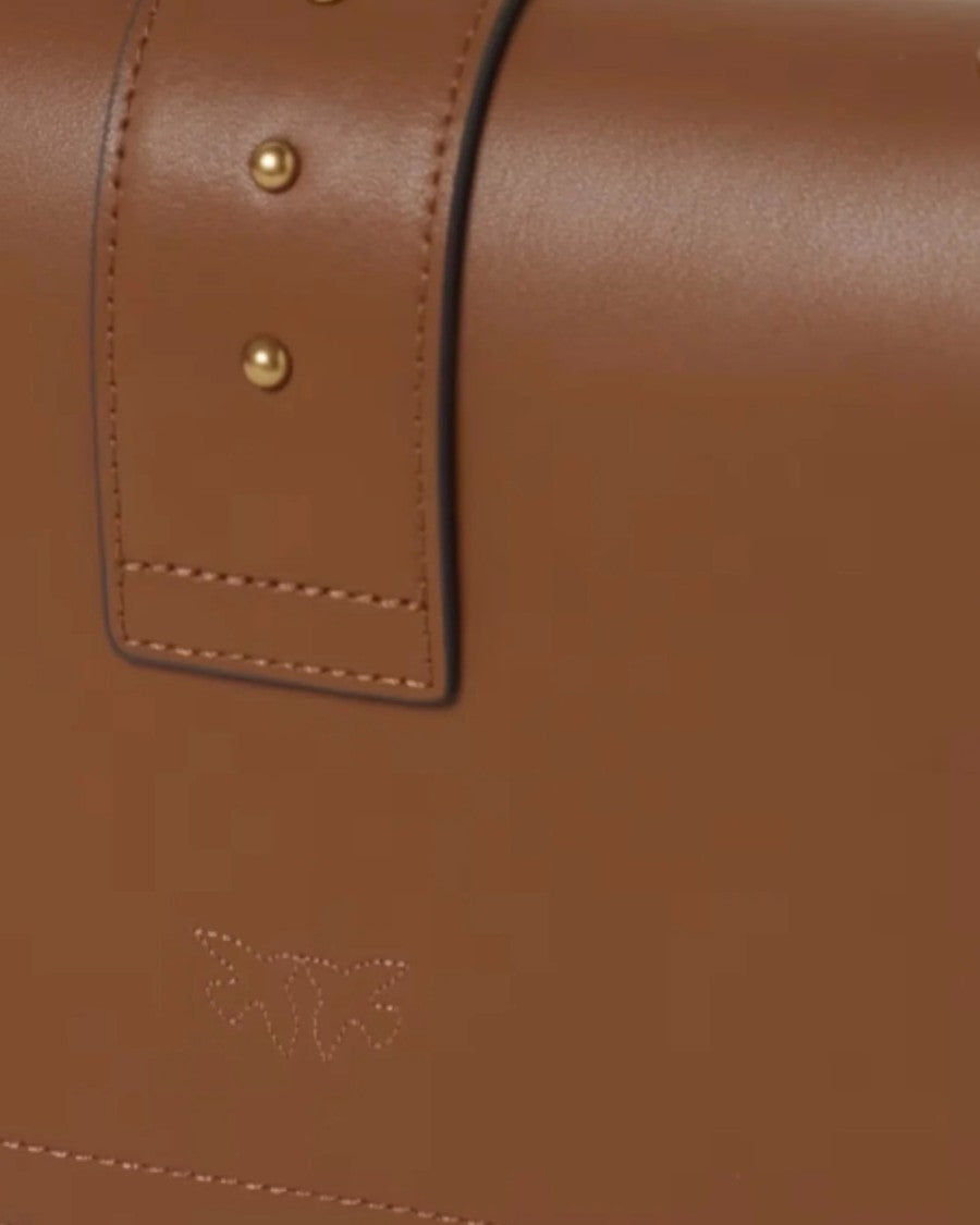 Pinko Brown Love Bag One Medium Shoulder Bag