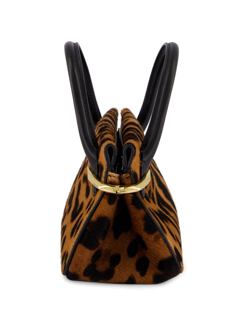 Givenchy Structured Leopard Print Handbag