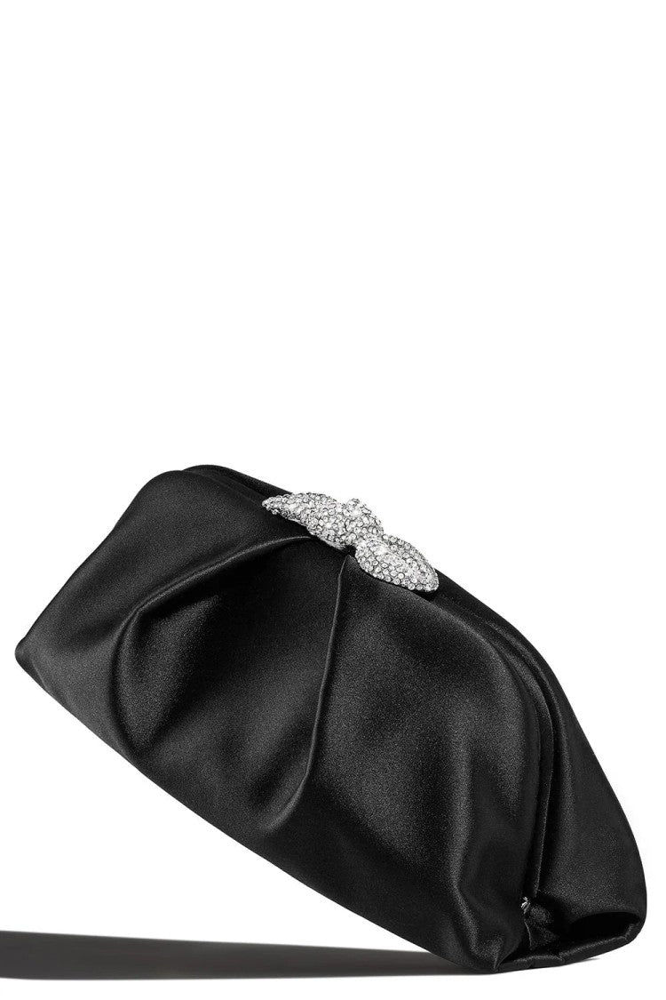 Aquazzura Very Bow Tie Crystal Minaudier