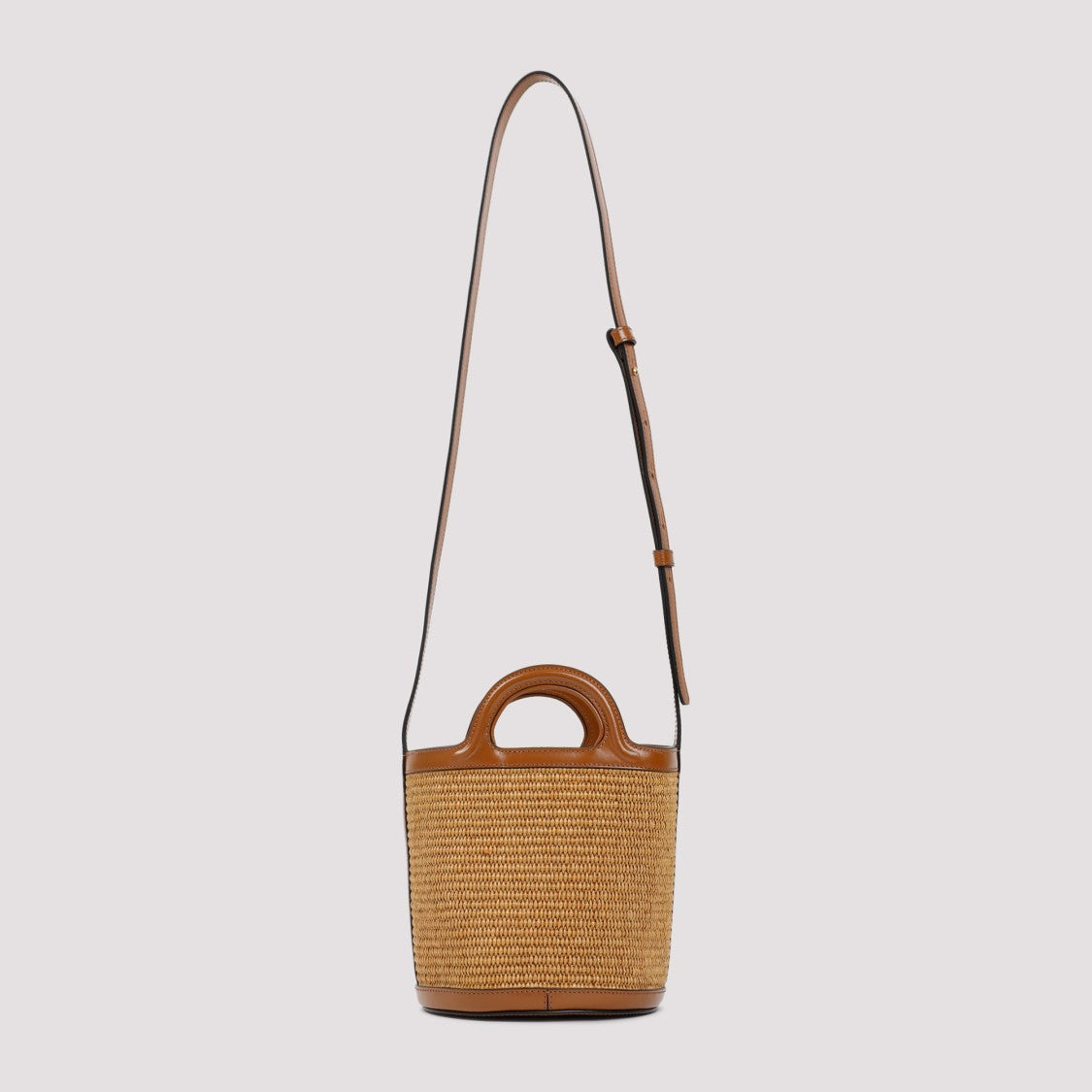 Marni Brown Tropicalia Mini Bucket Bag