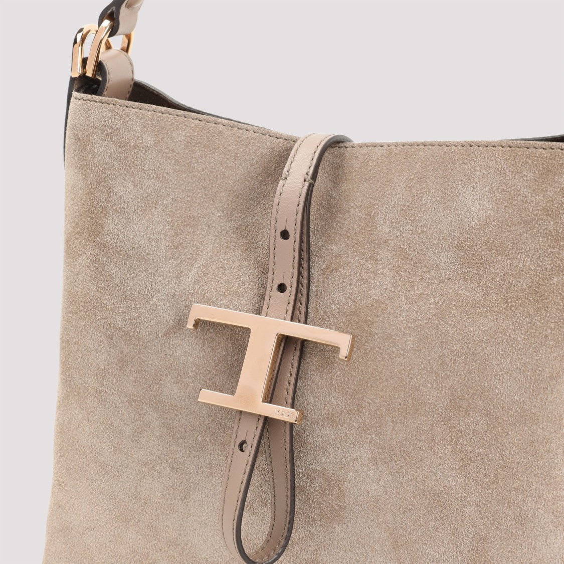 Tod's Structured Suede Shoulder Bag