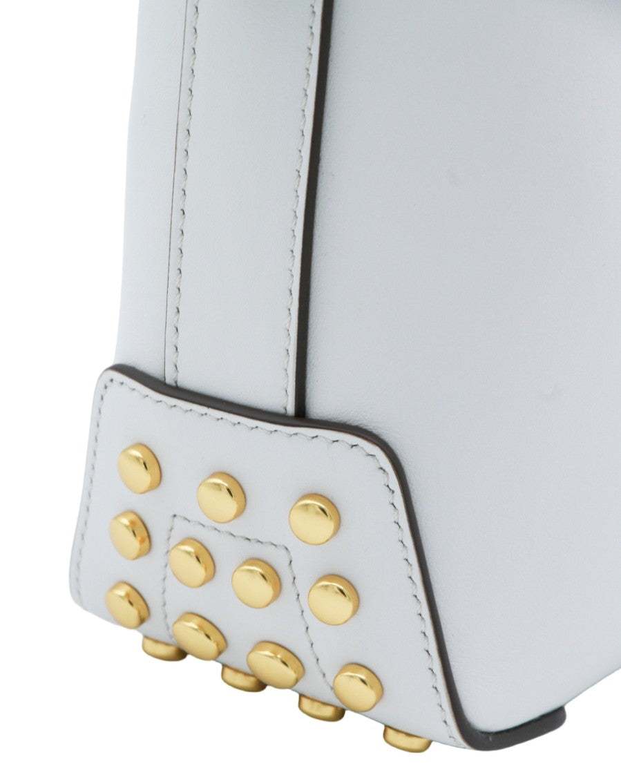 Tod's Structured White Leather Handbag