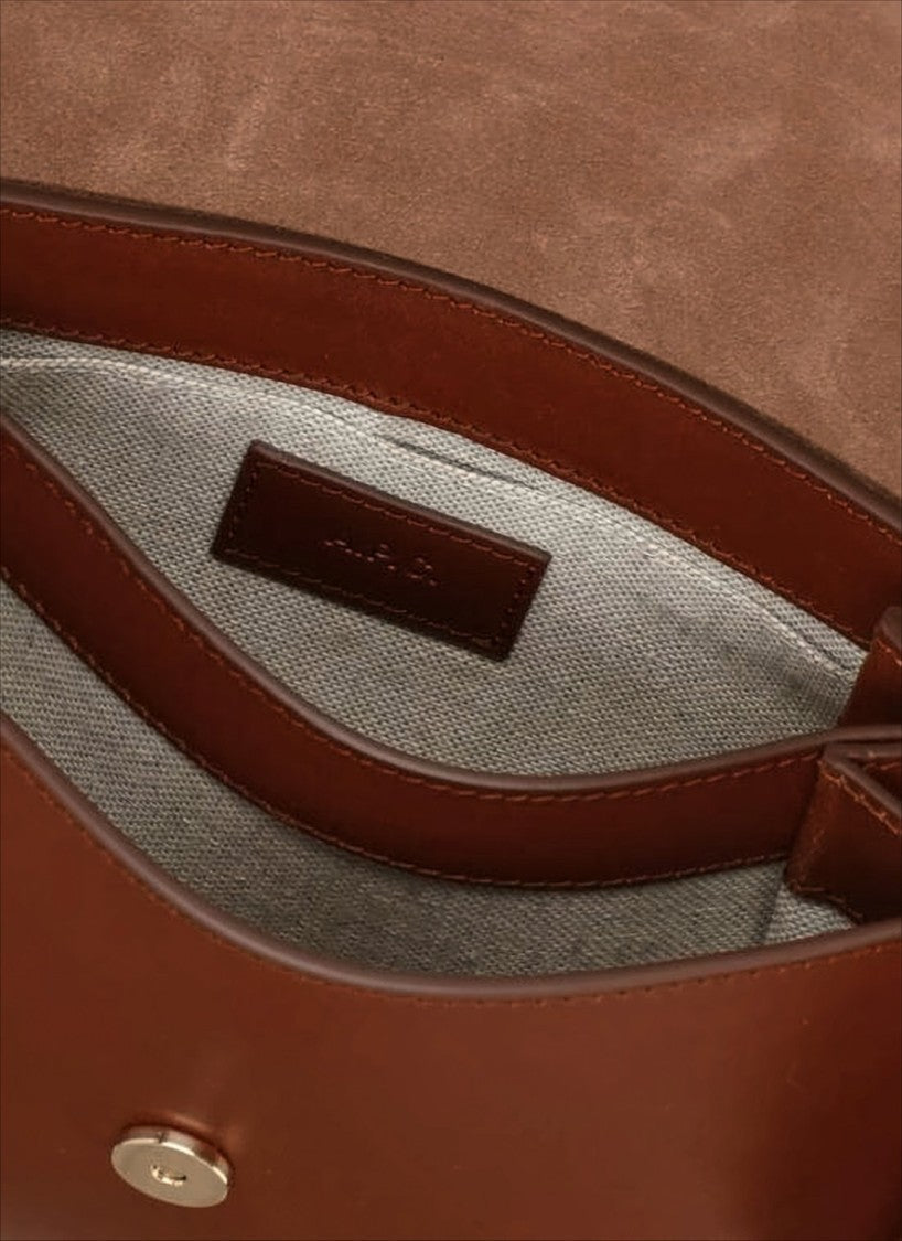 A.P.C. Structured Cowhide Leather Tote Bag