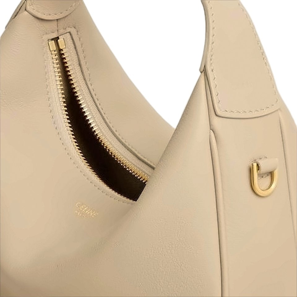 Celine Crescent-Shaped Calf Leather Crossbody Bag