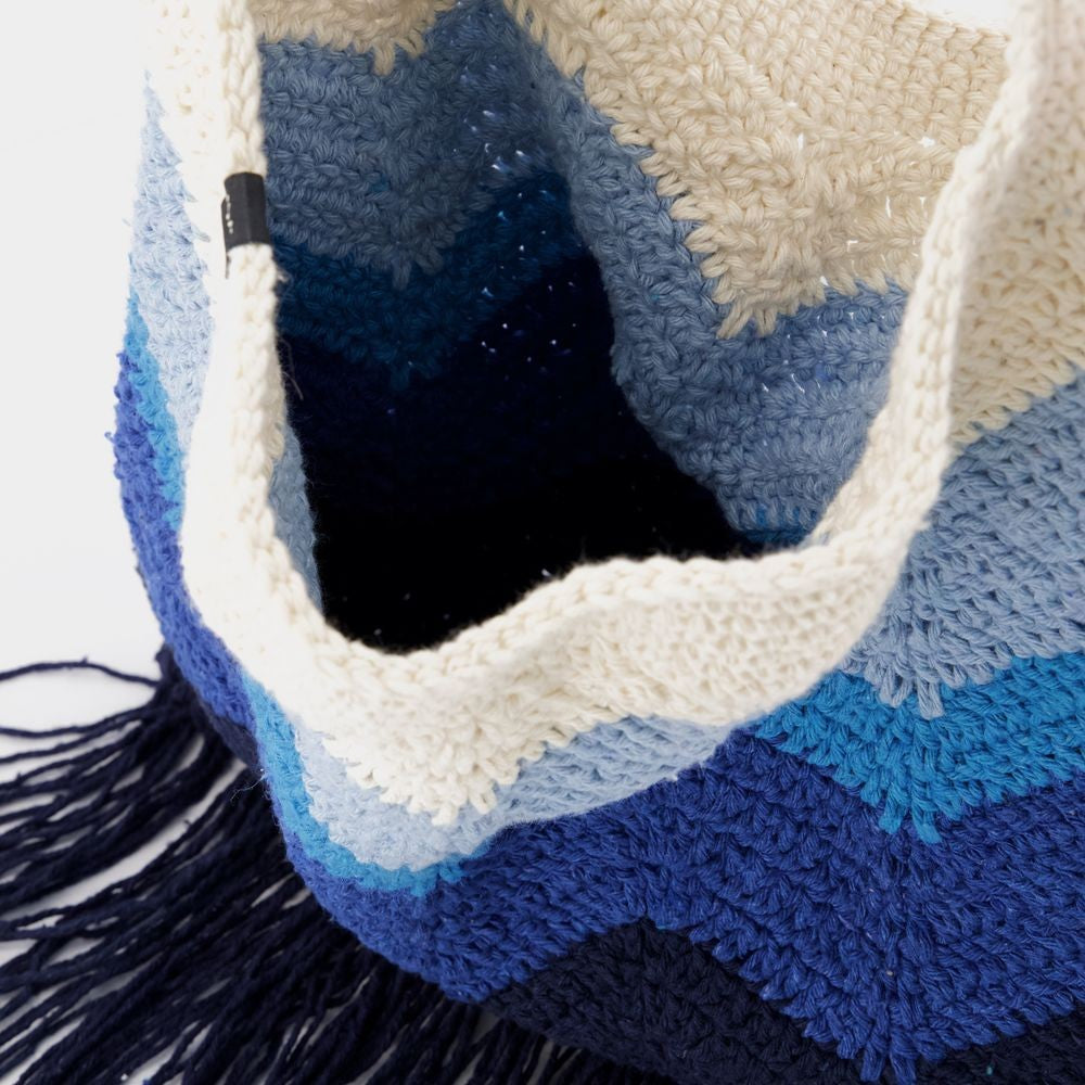 Nannacay Priya Hobo Bag - Blue - Cotton