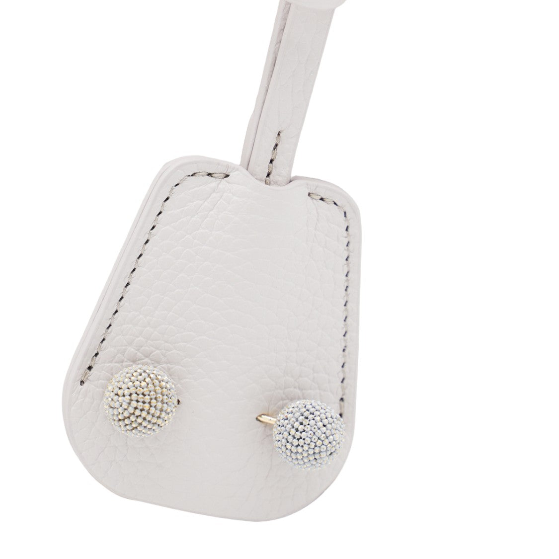 Fabiana Filippi Structured White Handbag With And Decorative Embellishments