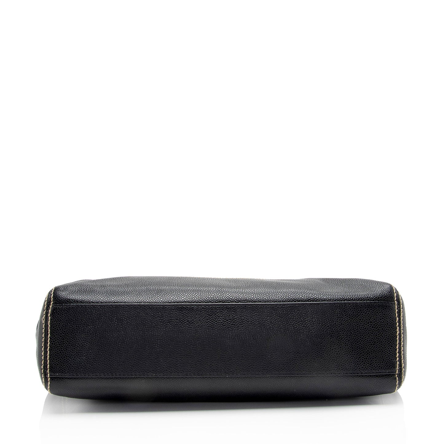 Chanel Caviar Leather Stitched CC Flap Satchel (SHF-ewpcah)