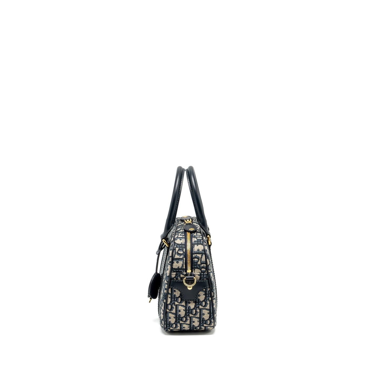 Dior Medium Bowling bag dior oblique canvas blue GHW