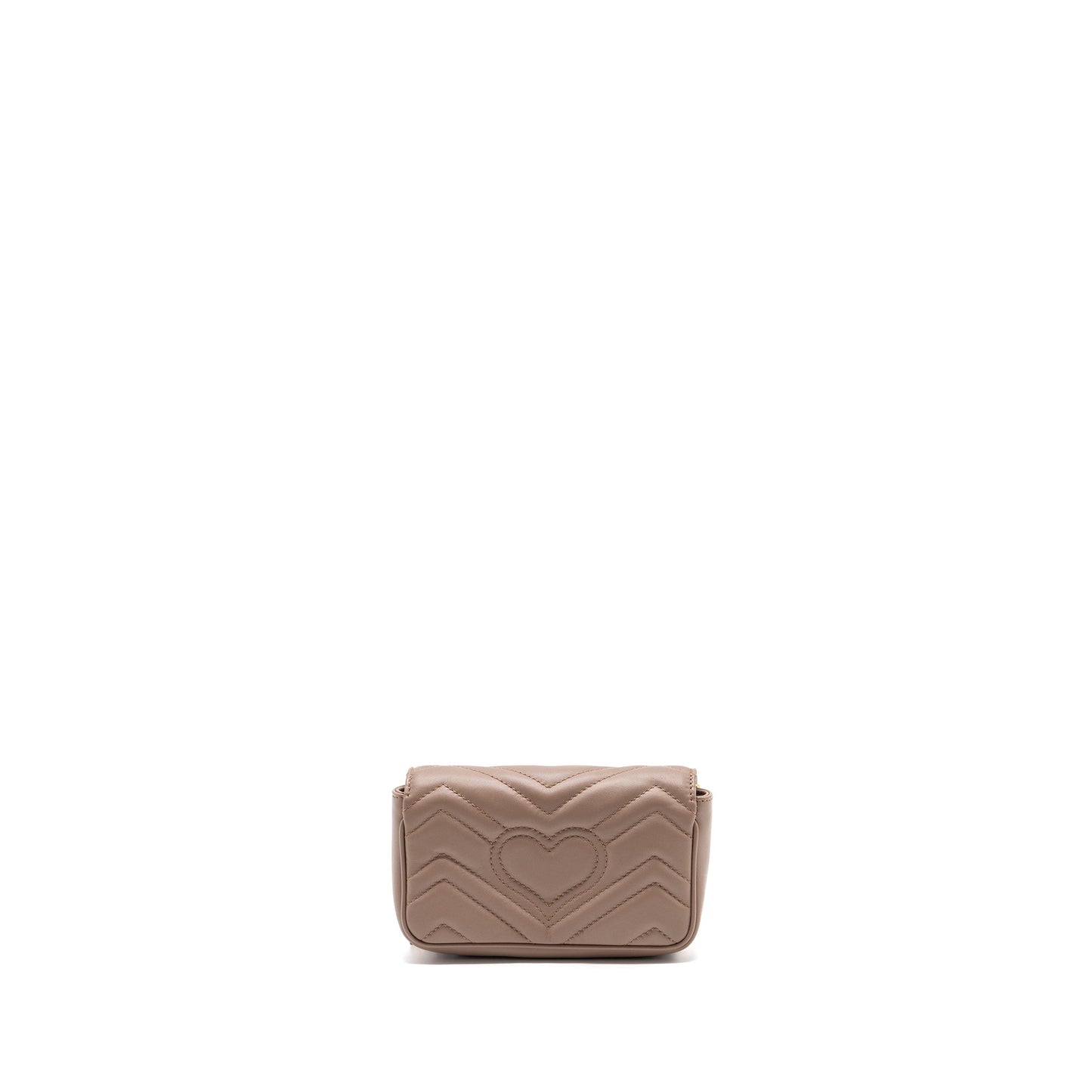 Gucci Super Mini GG Marmont Bag Calfskin Beige GHW