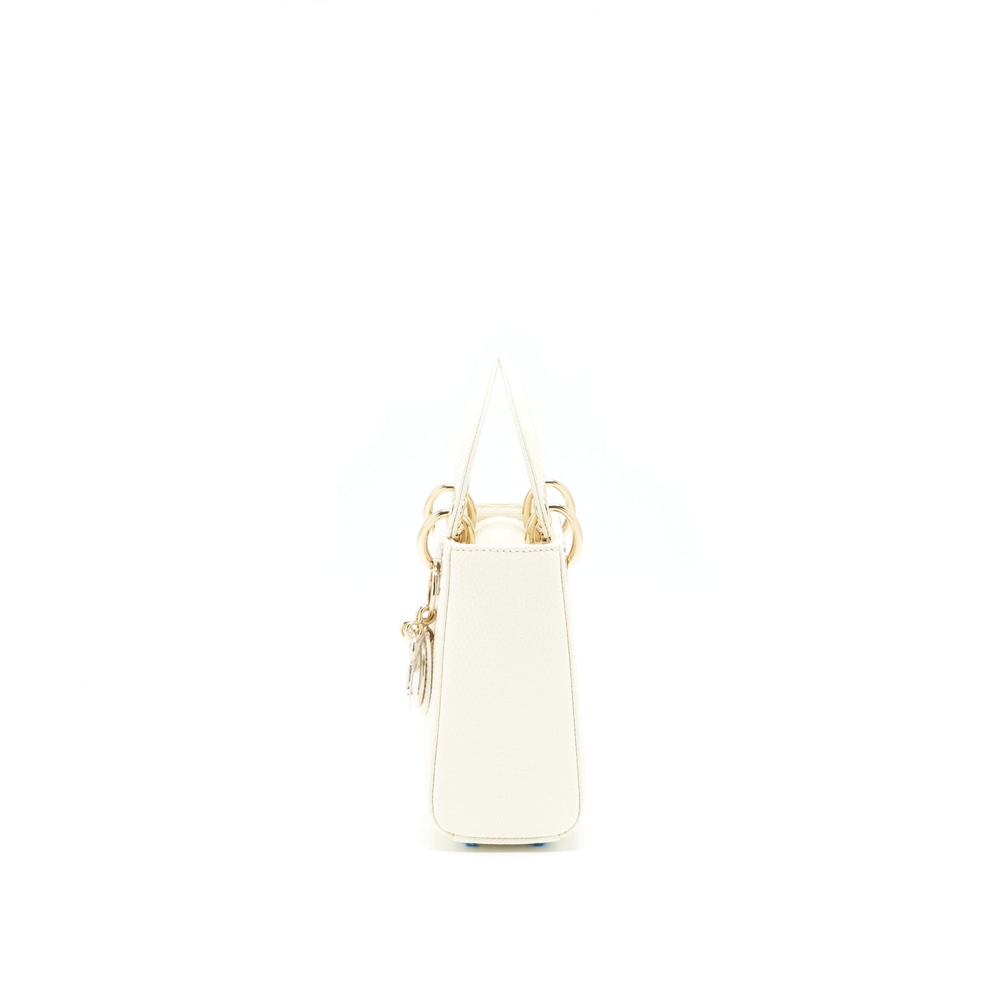 Dior Lizard Mini Lady Dior White LGHW