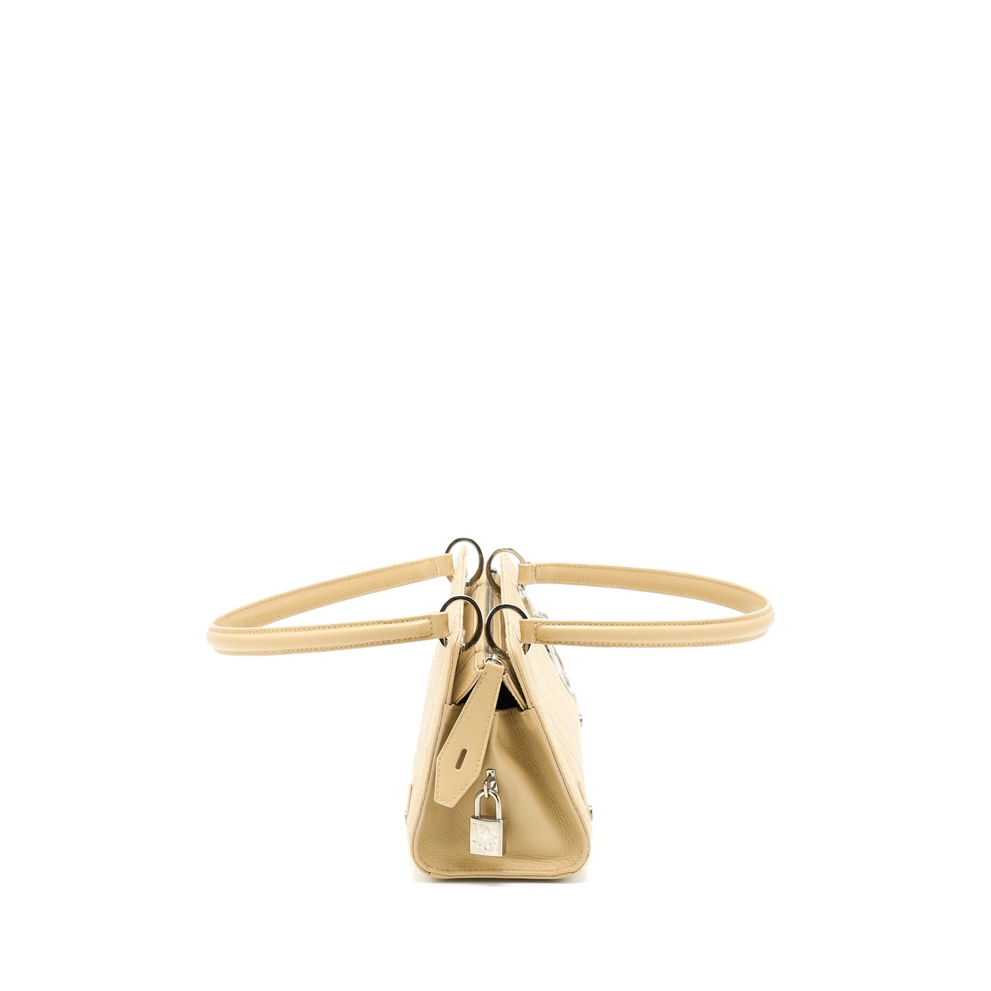 Dior Vintage Lady Dior Long Cuir Calfskin Beige SHW
