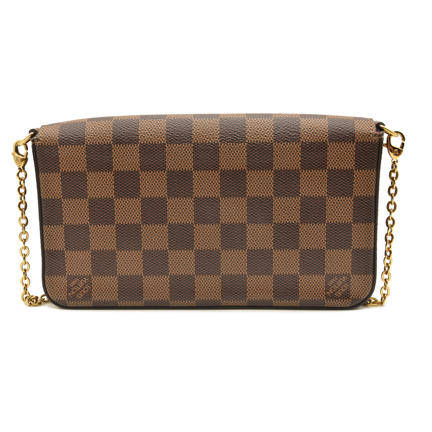 Louis Vuitton Damier Ebene Pochette Felicie Chain Wallet SF1129