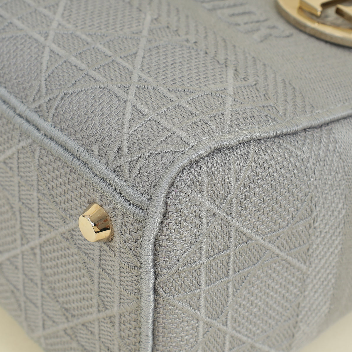 Christian Dior Gray Lady D-Lite Medium Bag