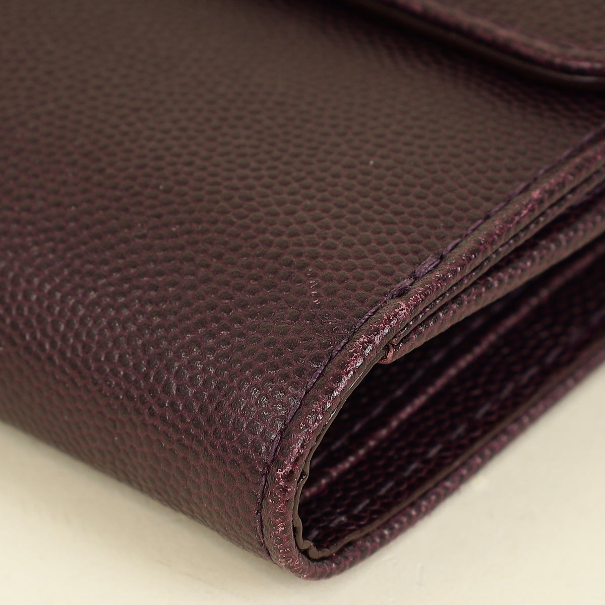 Christian Dior Dark Violet CD Leather Wallet