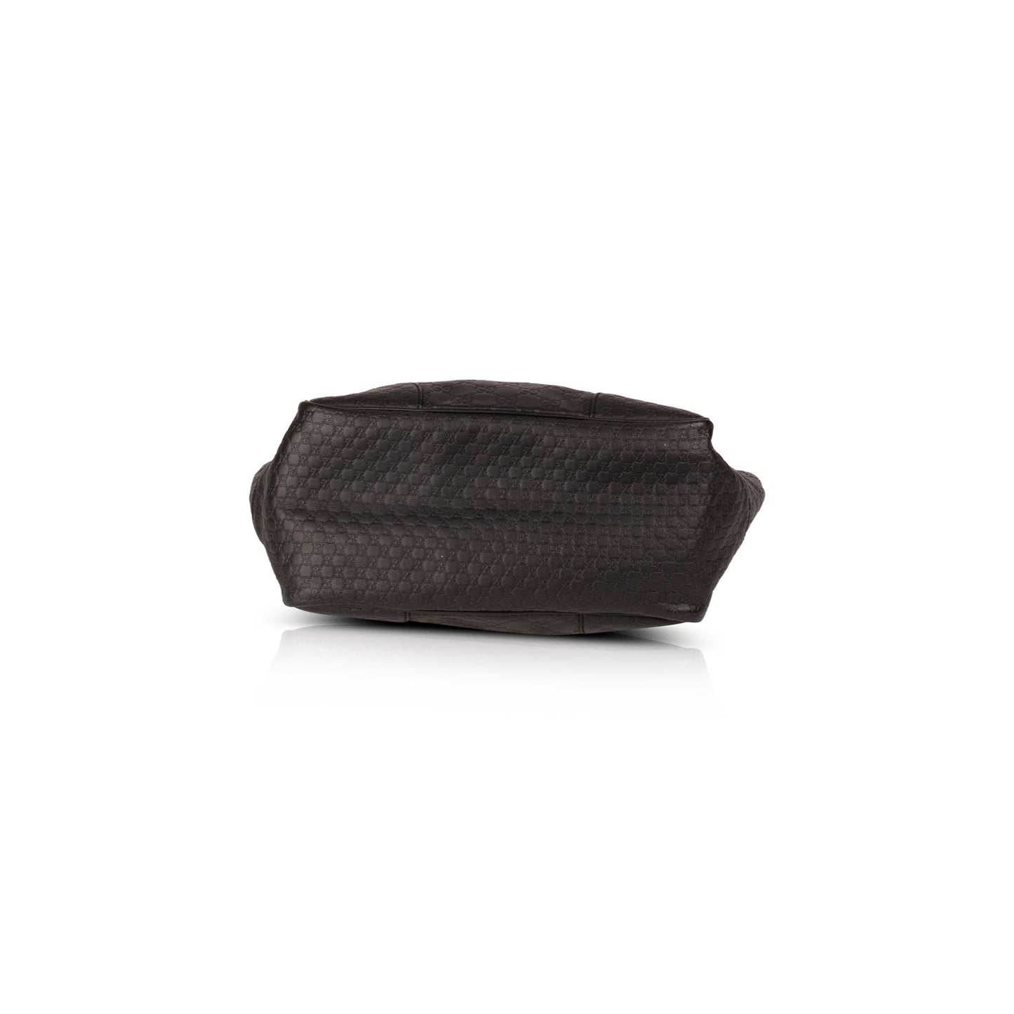 Gucci Black Guccissima Leather Bree Tote
