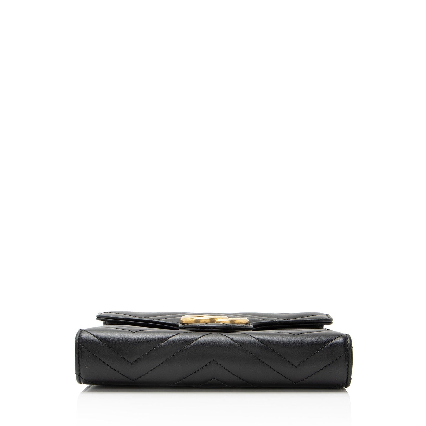 Gucci Matelasse Leather GG Marmont Wallet on Chain