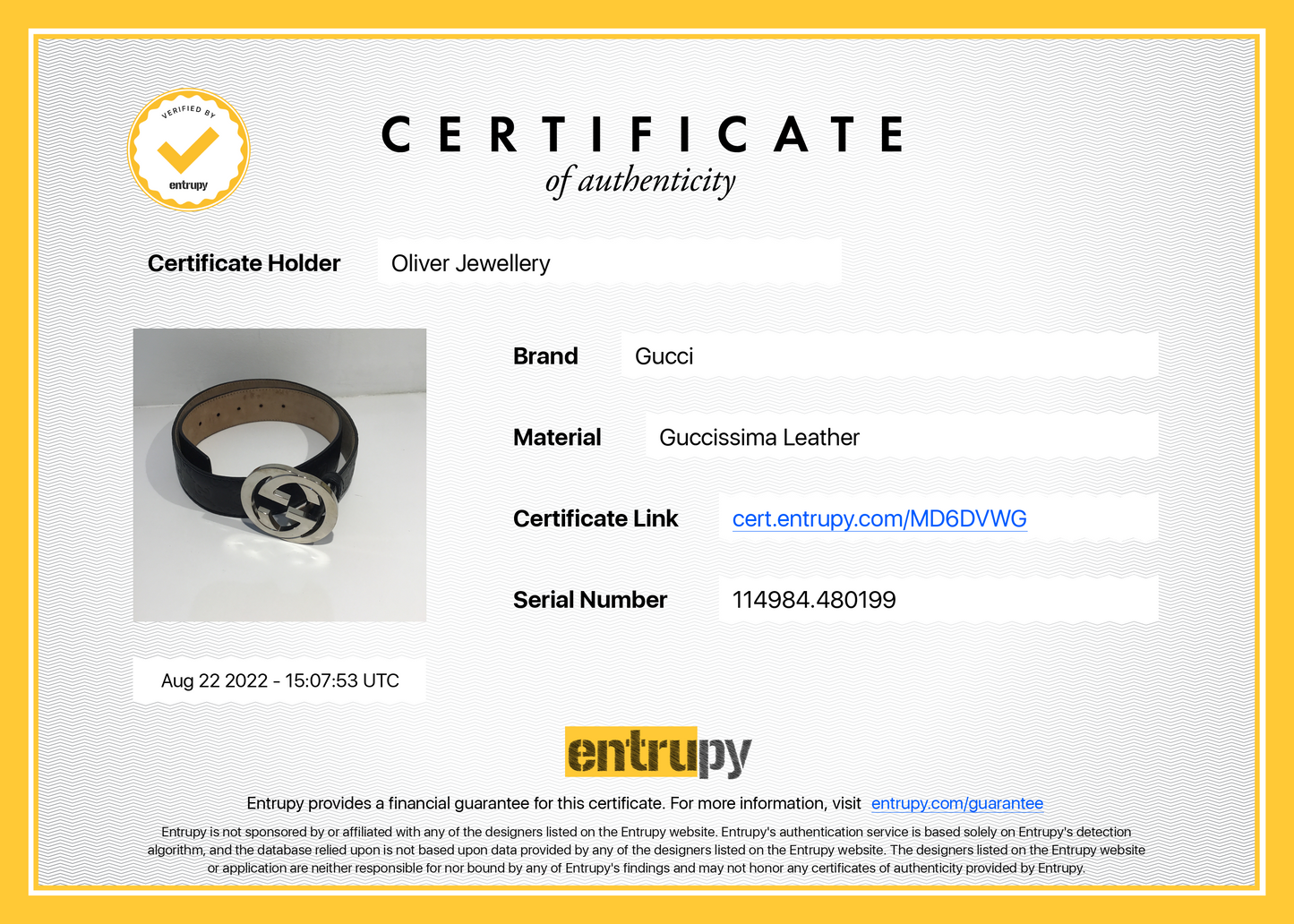 Gucci Signature Leather Belt with Interlocking G Buckle