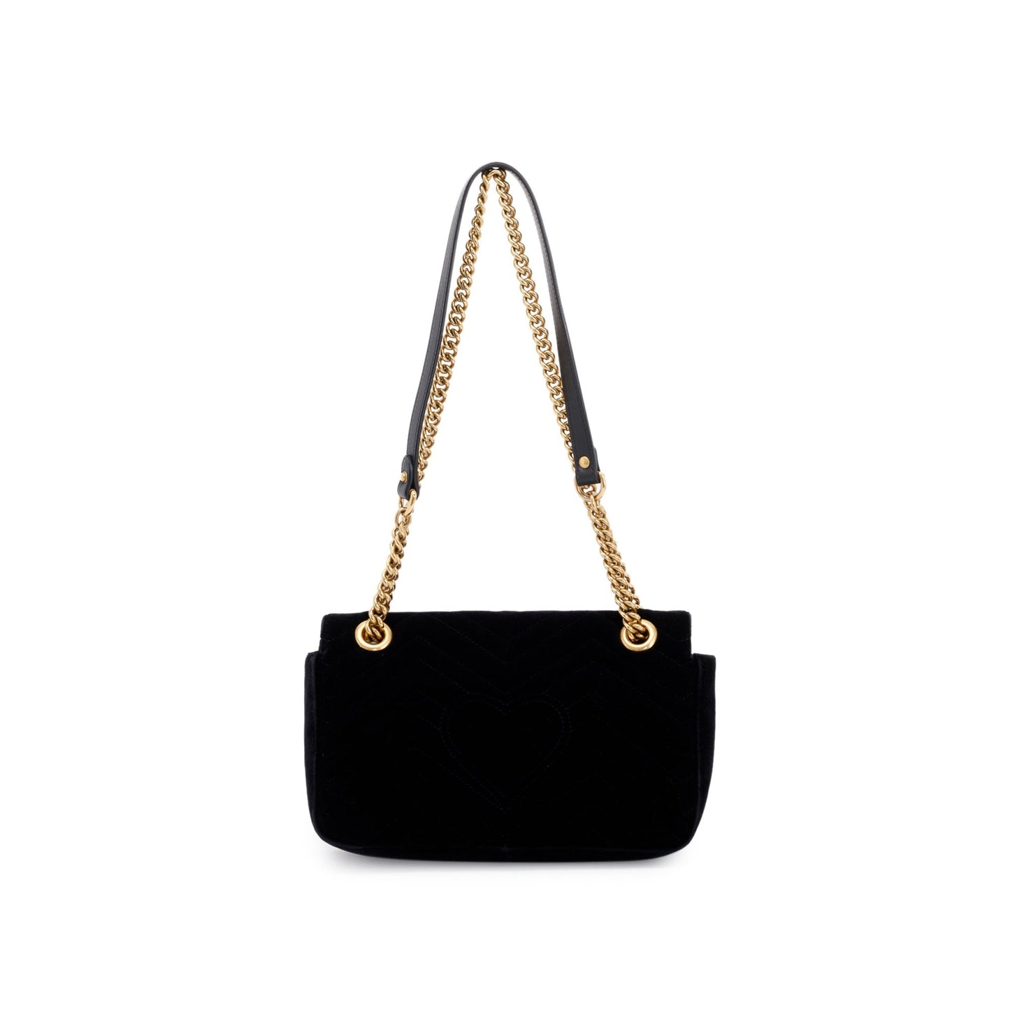 Gucci Velvet Matelasse GG Marmont Small Shoulder Bag