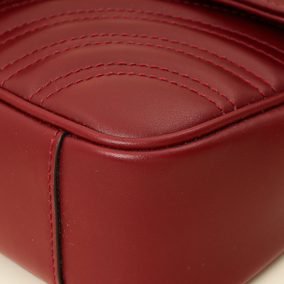 Gucci Burgundy GG Marmont Small Shoulder Bag
