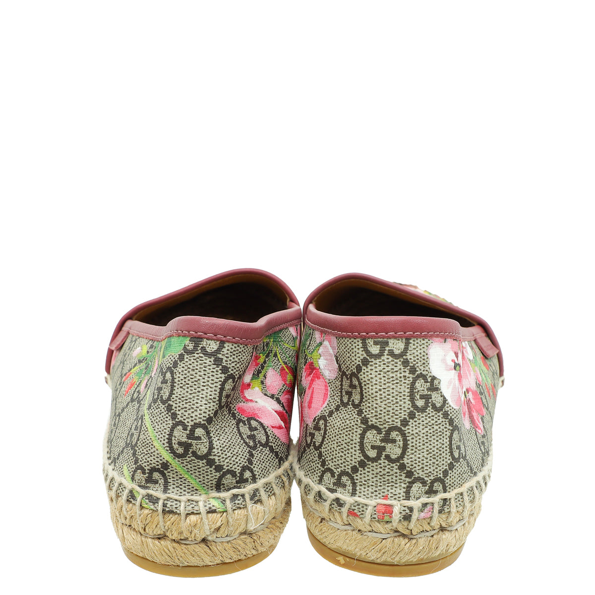 Gucci Bicolor GG Supreme Blooms Print Espadrille 38