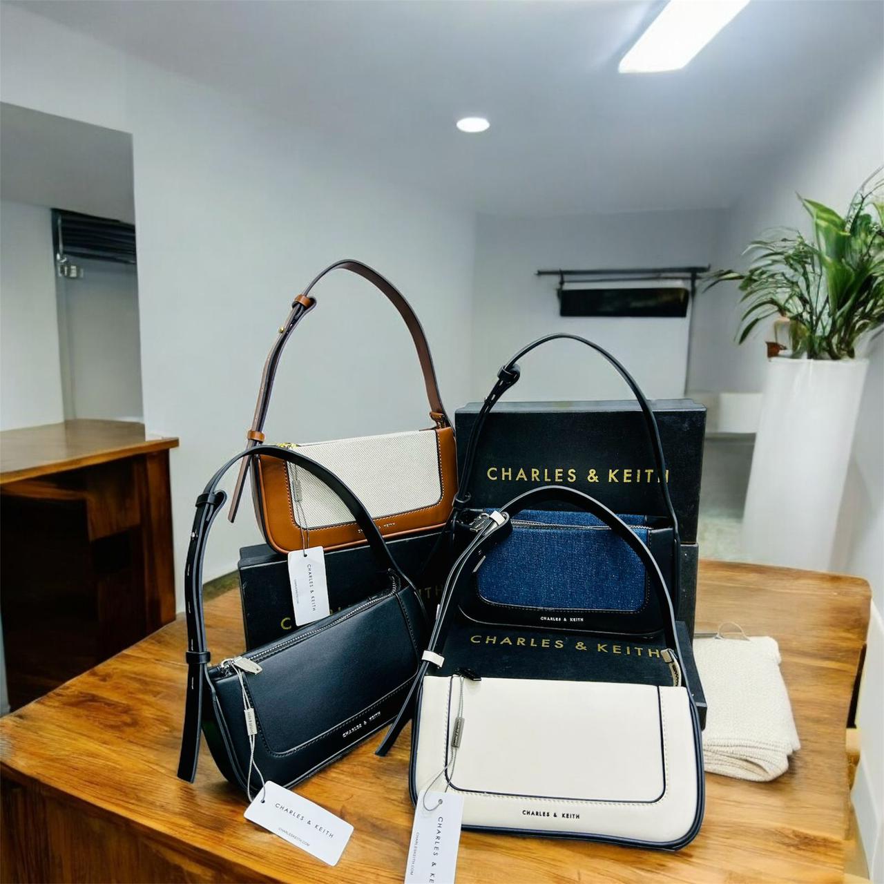 Charles & Keith – Premium Quality (Black/Blue)
