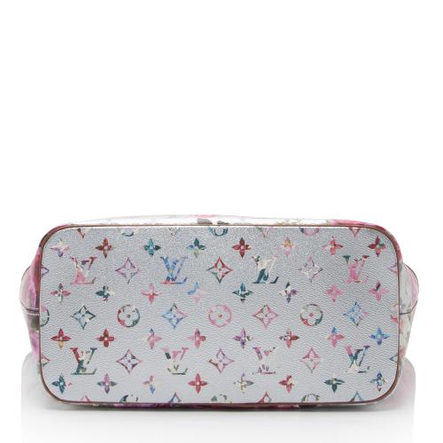 PREORDER Louis Vuitton Neverfull Metallic Lv Garden Mm Silver Monogram Canvas Tote