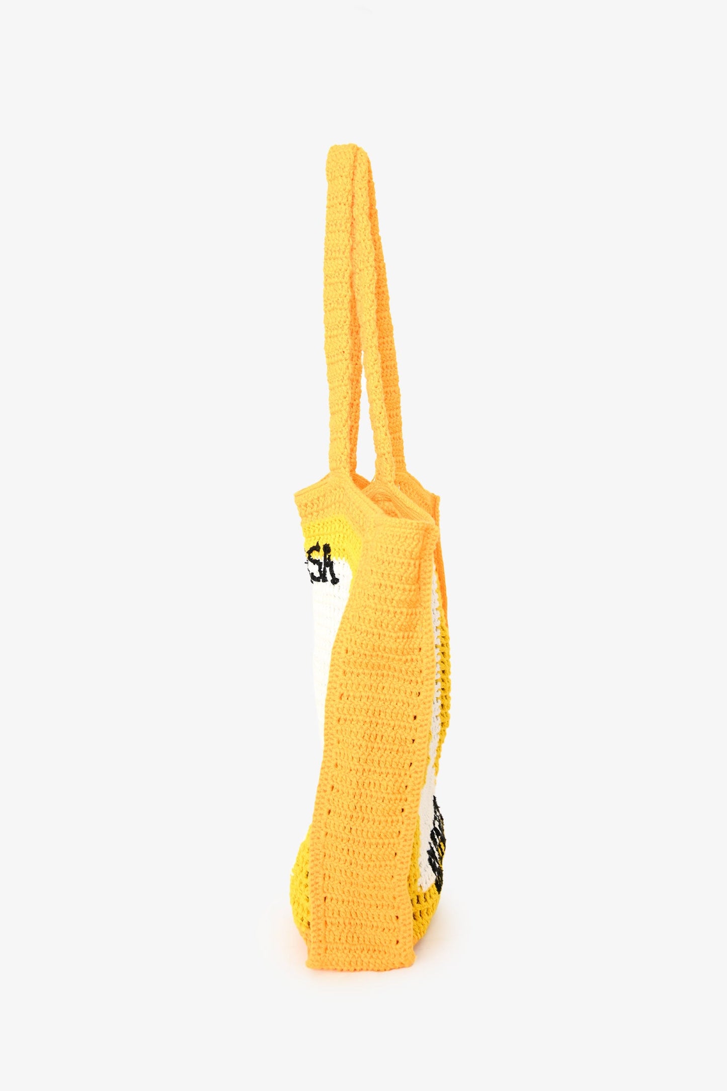 Casablanca Tennis Club White/Yellow Crochet Bag