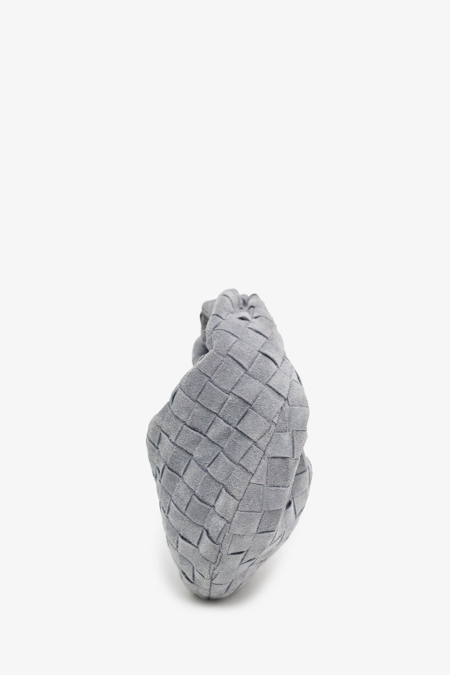 Bottega Veneta Grey Intrecciato Suede Leather Mini Jodie