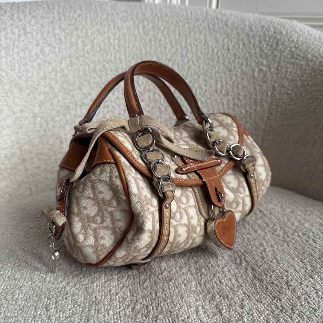 2006 Dior Romantique Trotter Cream Mini Shoulder Bag