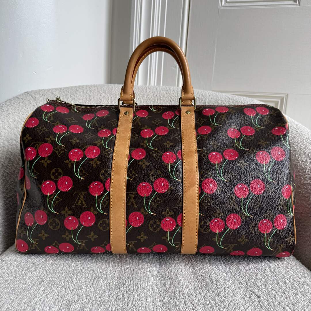 Rare 2005 Louis Vuitton Murakami Cherry Keepall 45