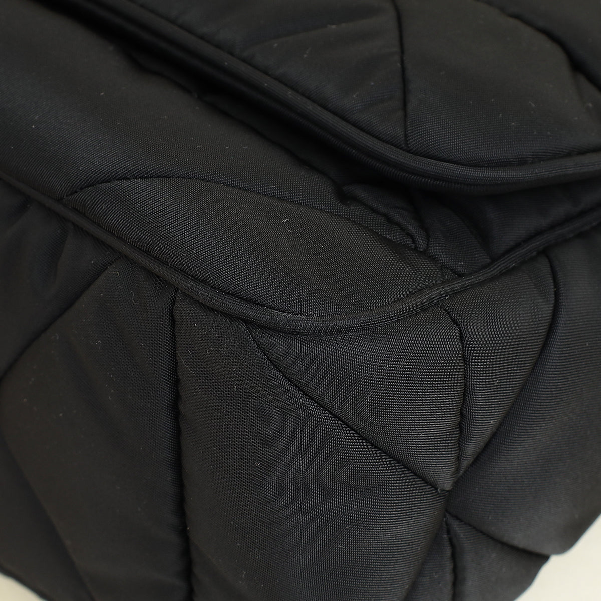Prada Black Padded Re-Nylon Shoulder Bag