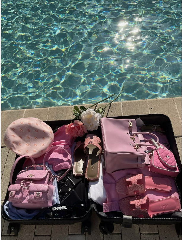 BNIB Hermes Birkin 25 Mauve Sylvestre Swift with Rose Gold HW Complete Receipt