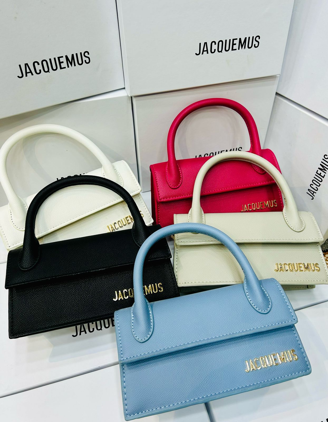 JACQUEMUS Women Bag – New Stock Available (Blue)