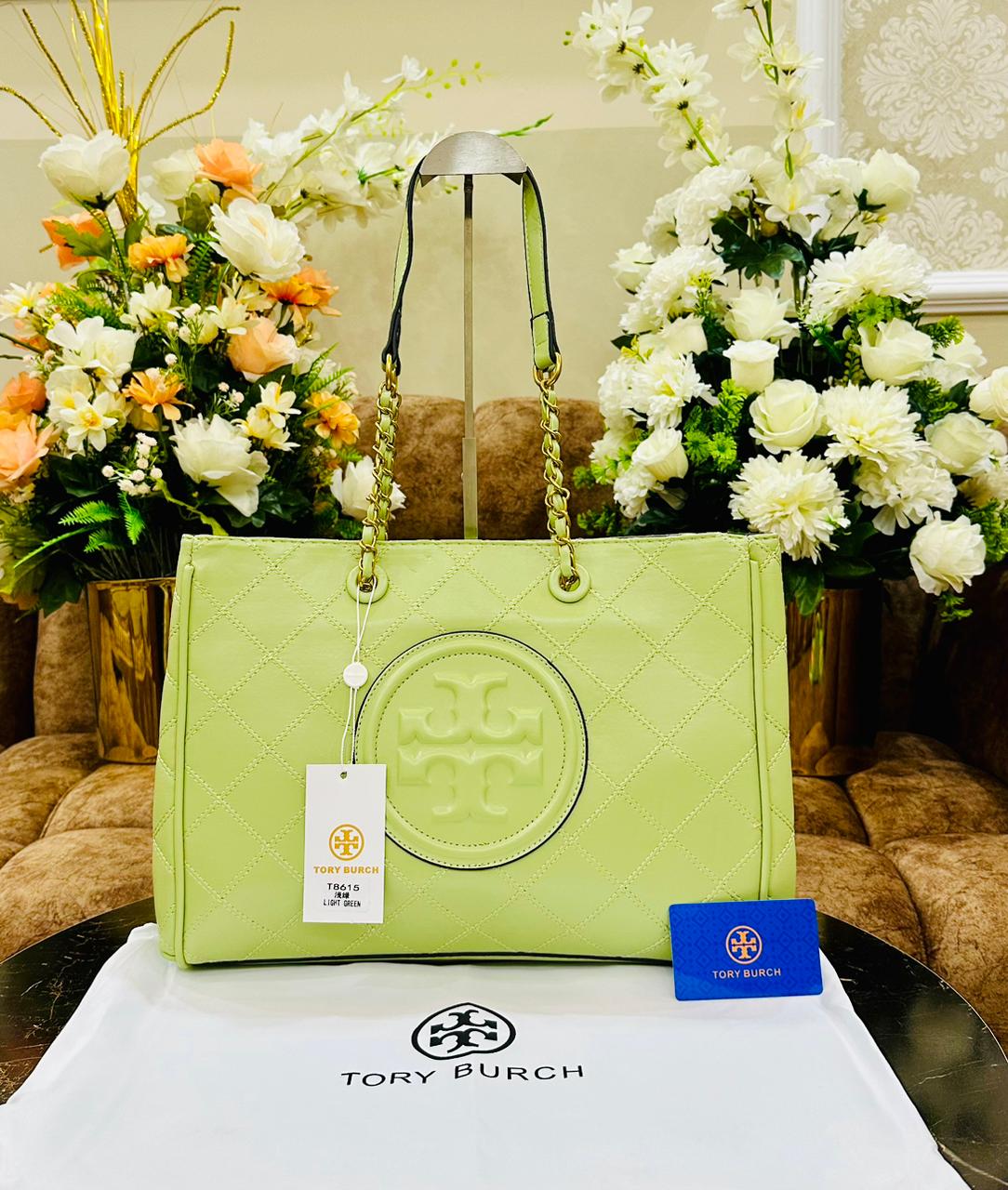 Tory Burch โ Premium Quality Bag (AAA Material | Official Model | Card & Dust Bag Included) (Pistachio)