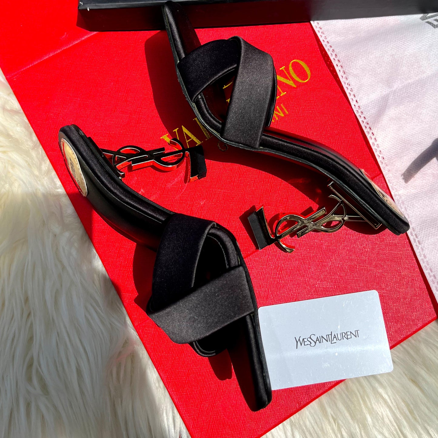 YSL Signature Heels โ Luxury Edition (Black)