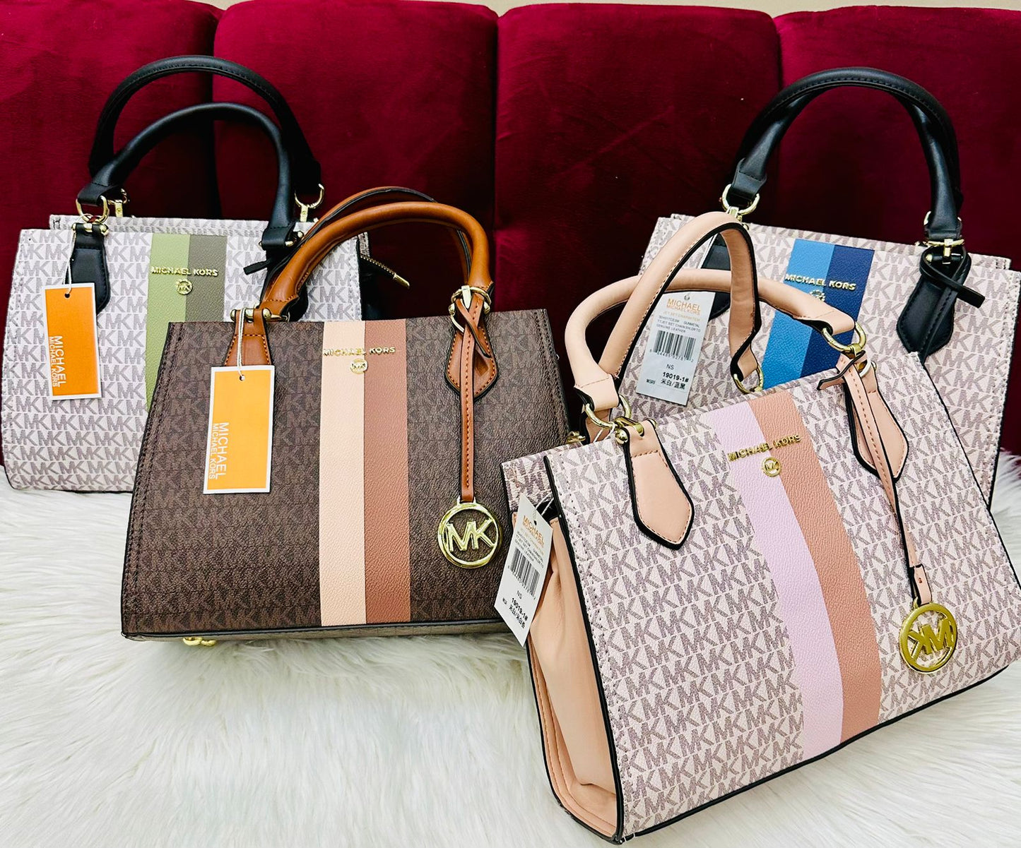 MICHAEL KORS-Inspired Handbag β High Quality Women Bag with Brand Dust Bag(Grey)