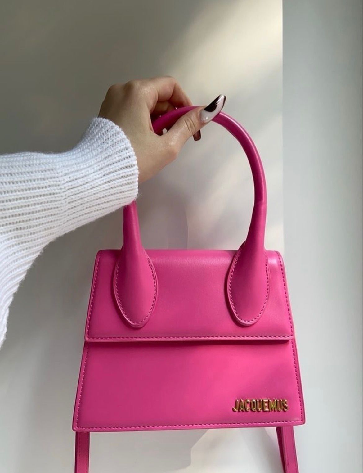 JACQUEMUS Le Grand Chiquito โ Luxury Tote Women Bag with Strap & Full Packaging(Pink)